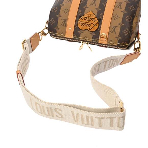 LOUIS VUITTON Louis Vuitton Monogram Stripe LV Squared City Keepall Brown M45... - Picture 4 of 11